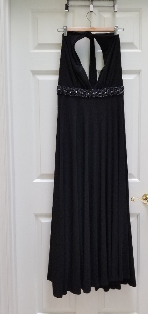 GORGEOUS beaded vneck full length dress